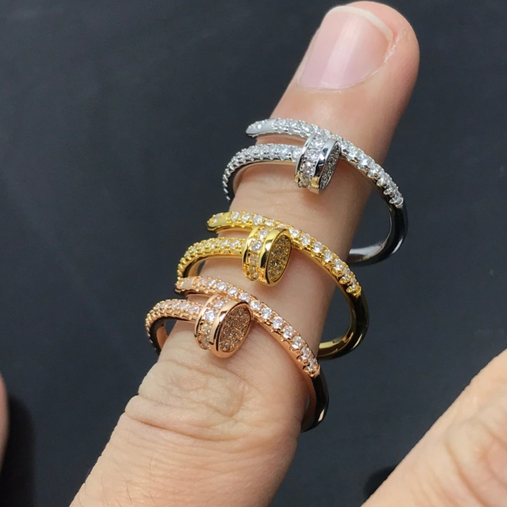 Cartier Ring, Nail, Full Diamond, 1Loop