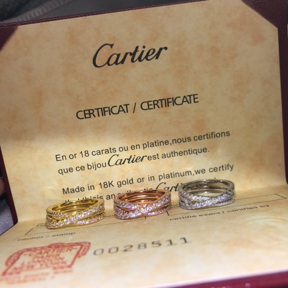 Cartier Ring, Cross, Full Diamonds