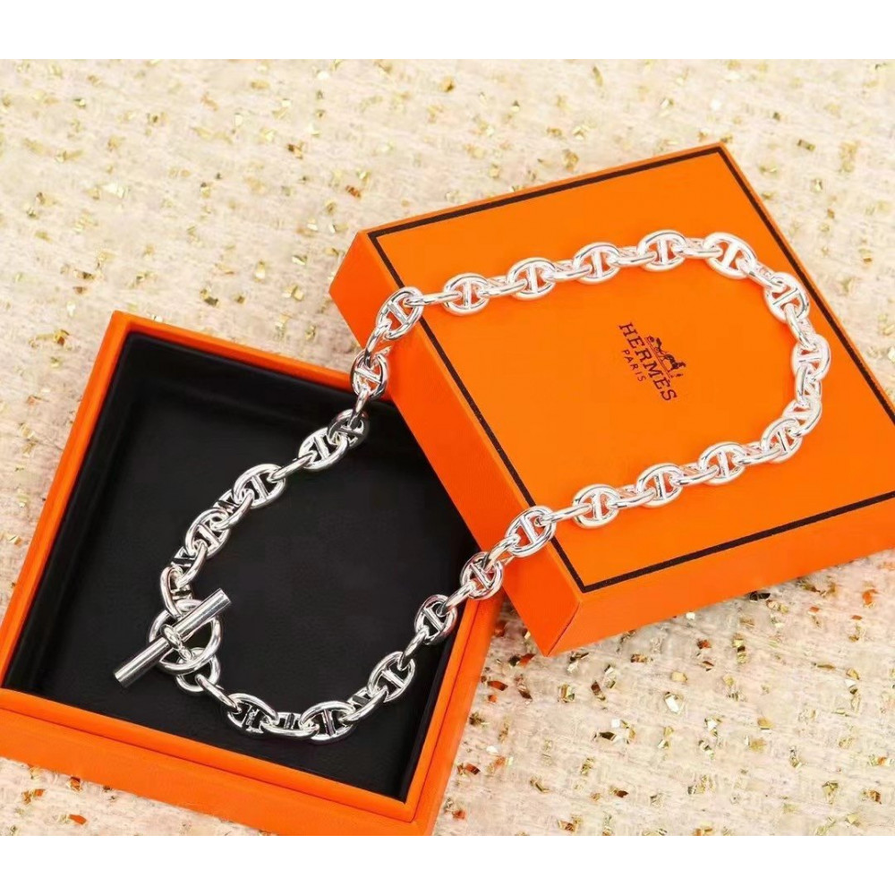 Hermes Necklace, Pig Nose, Thicker Hermes Necklace, Pig Nose, Thicker