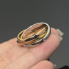 Cartier Ring, 3 Circle With Diamond