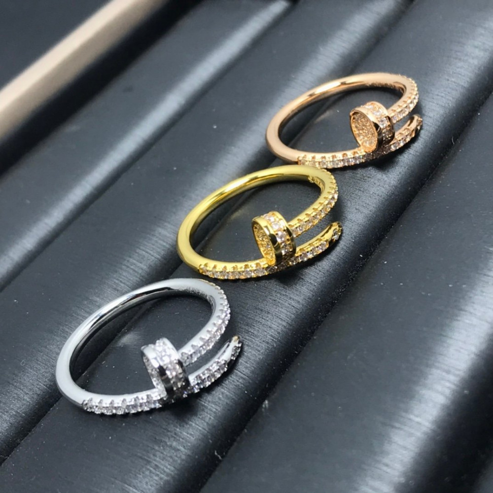 Cartier Ring, Nail, Full Diamond, 1Loop