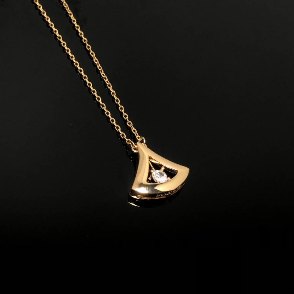Bvlgari Necklace, Dress, Single Diamond In The Middle