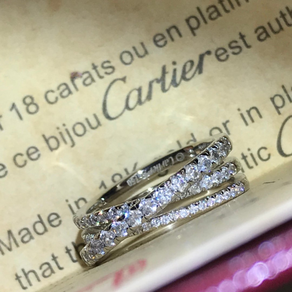 Cartier Ring, Cross, Full Diamonds