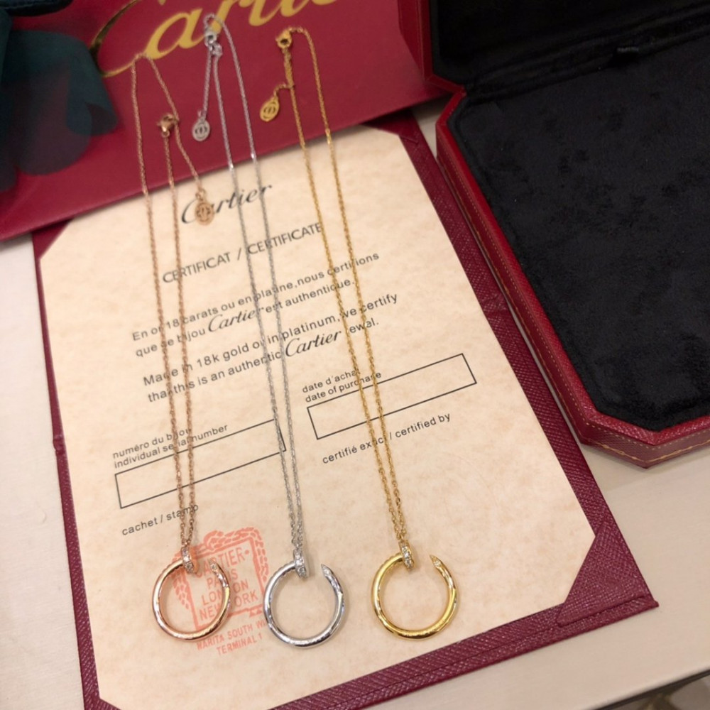 Cartier Necklace, Nail, With Diamonds
