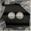 Chanel Earring, Round With Diamonds, Top Quality