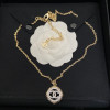 Chanel Necklace. Pendant Style, With Diamonds, Top Quality