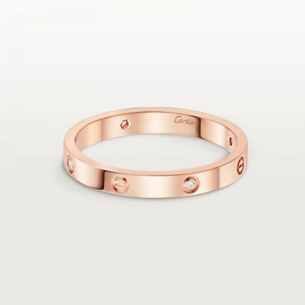 Cartier Love Ring Mini Set With 4 Diamonds Cartier Love Ring Mini Set With 4 Diamonds
