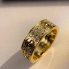 Cartier Love Ring, Wide , Full Diamonds, Size 7
