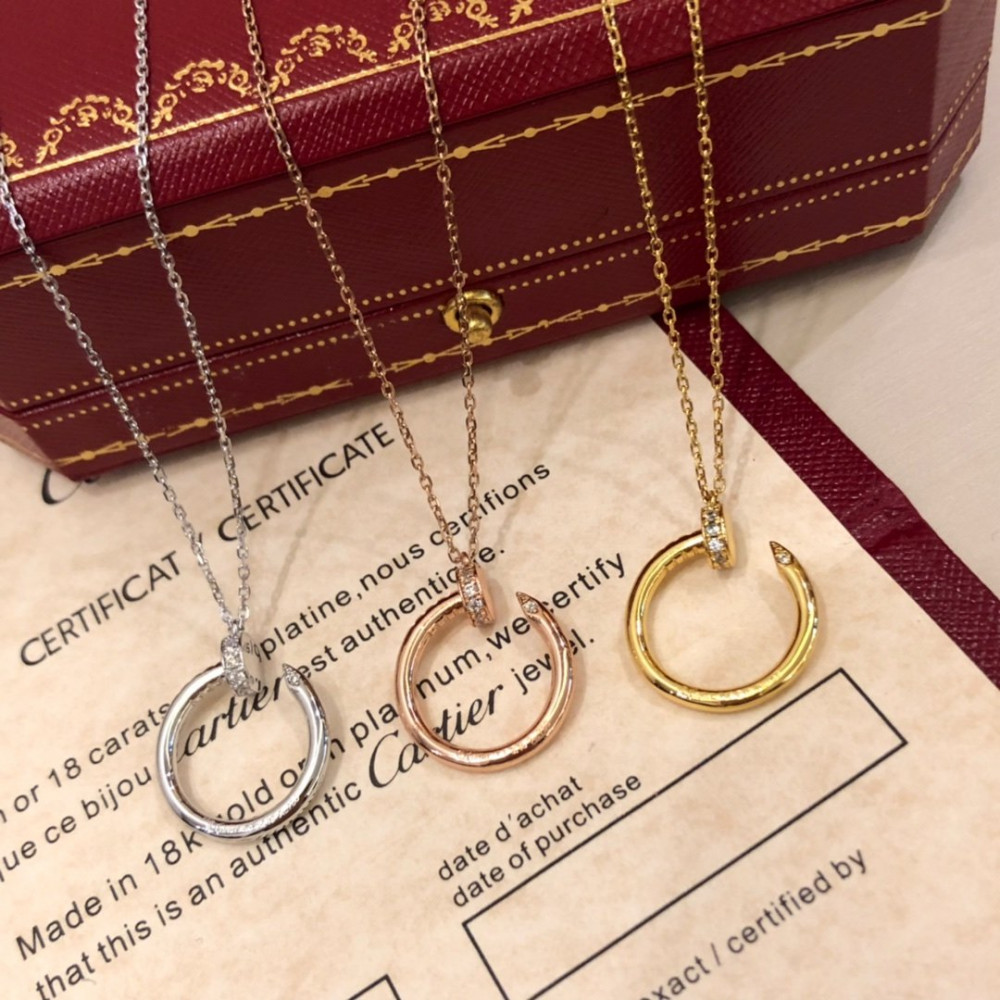 Cartier Necklace, Nail, With Diamonds