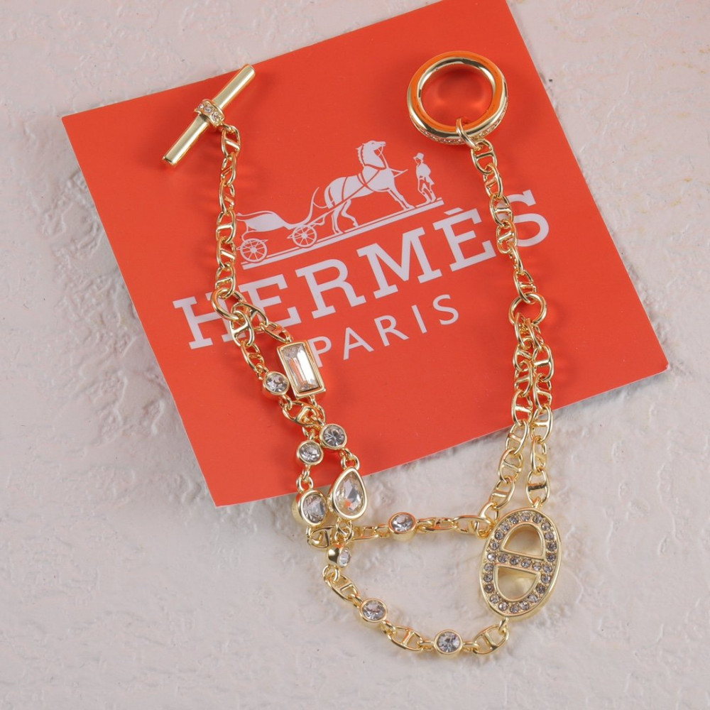 Hermes Bracelet, Pig Nose, With Diamonds Hermes Bracelet, Pig Nose, With Diamonds