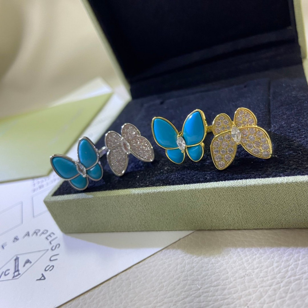 Clover Two Butterfly Rings Clover Two Butterfly Rings