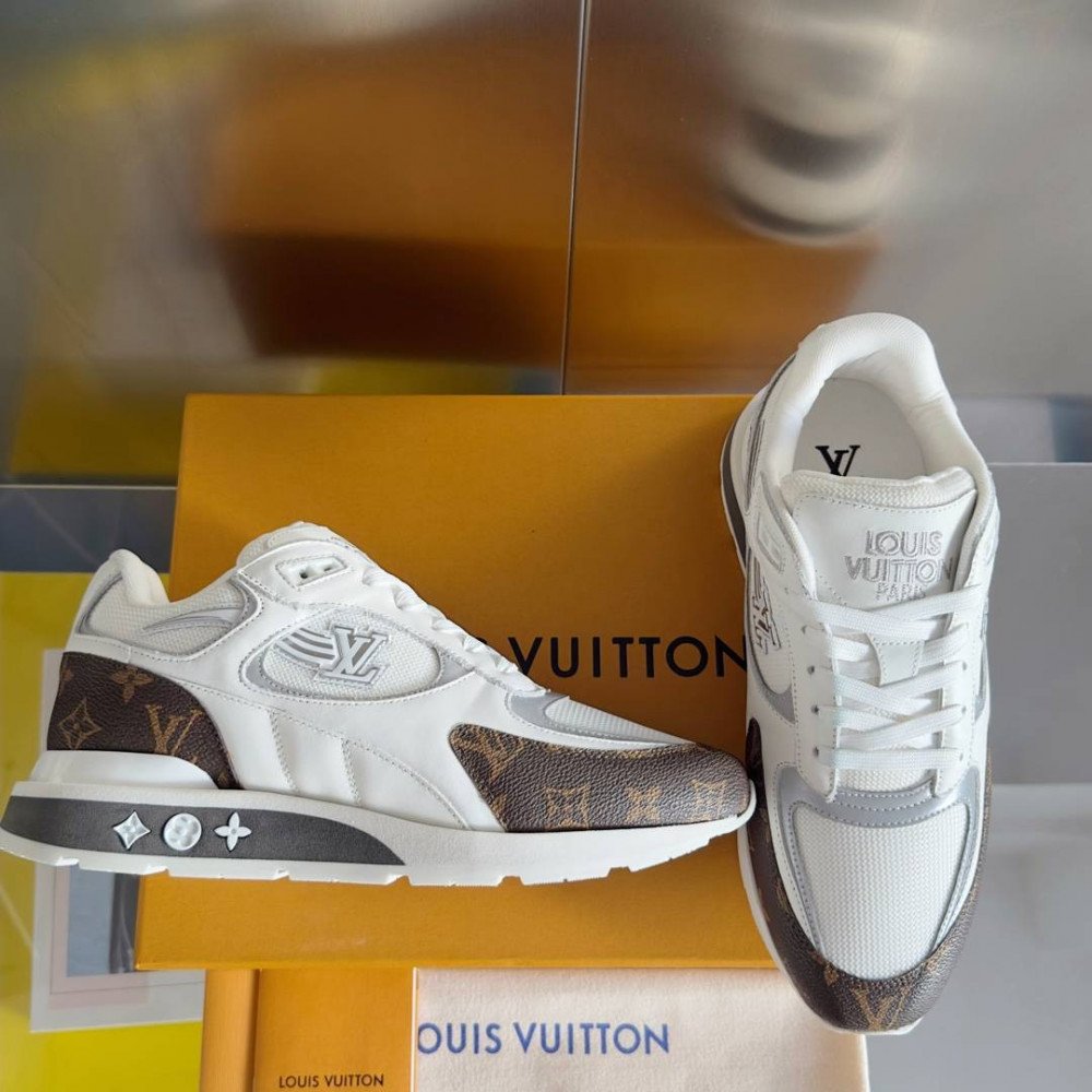 LV Run Away Sneaker White & Brown LV Run Away Sneaker White & Brown