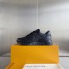 LV Run Away Sneaker All Black Print 