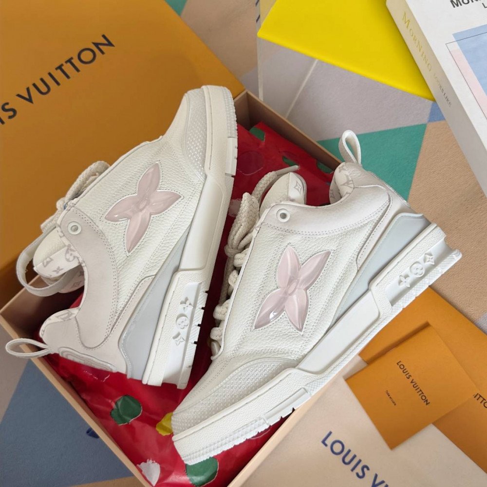 LV Skate Sneaker White & Pink