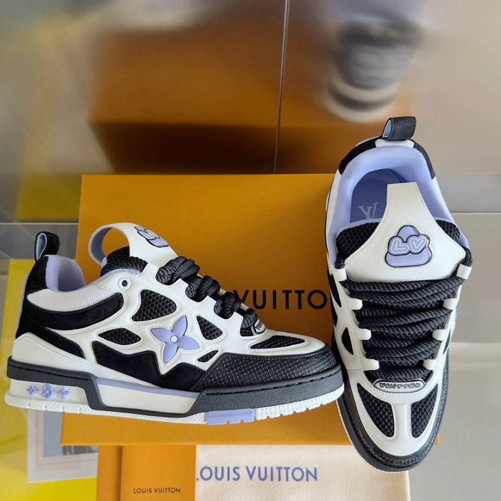 LV Skate Sneaker Black & Violet