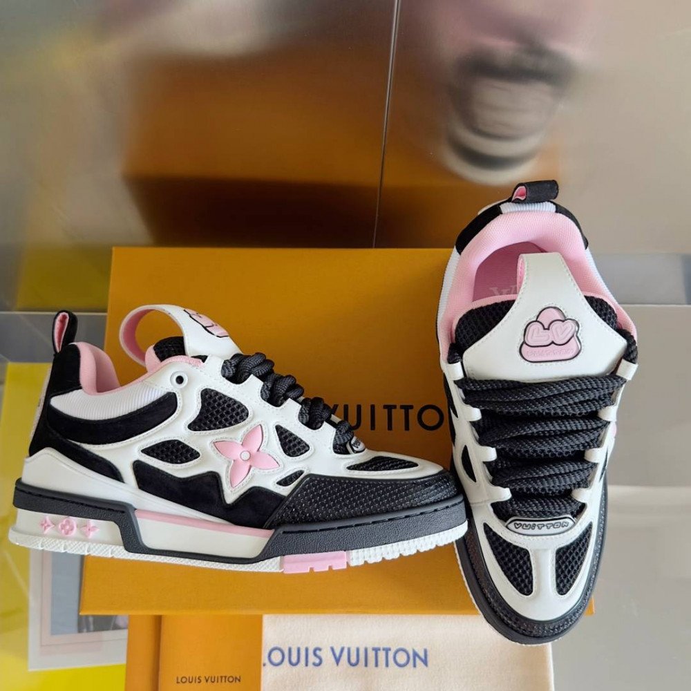 LV Skate Sneaker Black & Pink LV Skate Sneaker Black & Pink