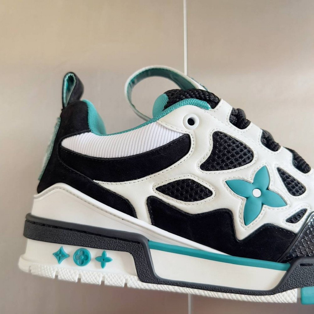 LV Skate Sneaker Black & Cyan