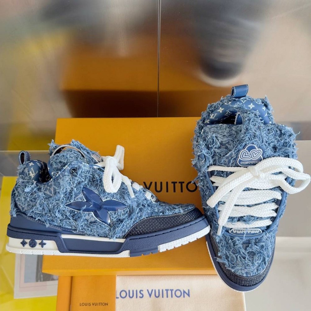 LV Skate Sneaker Plush Blue