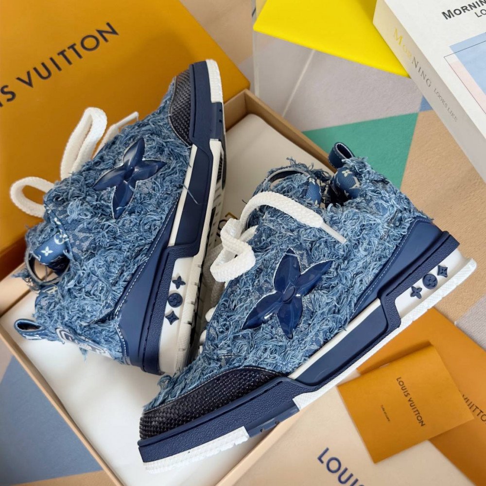 LV Skate Sneaker Plush Blue
