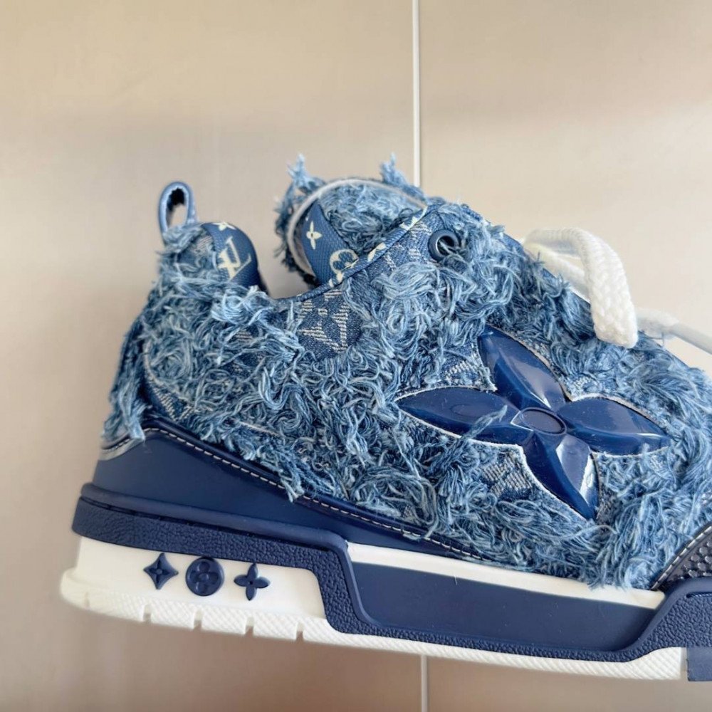 LV Skate Sneaker Plush Blue