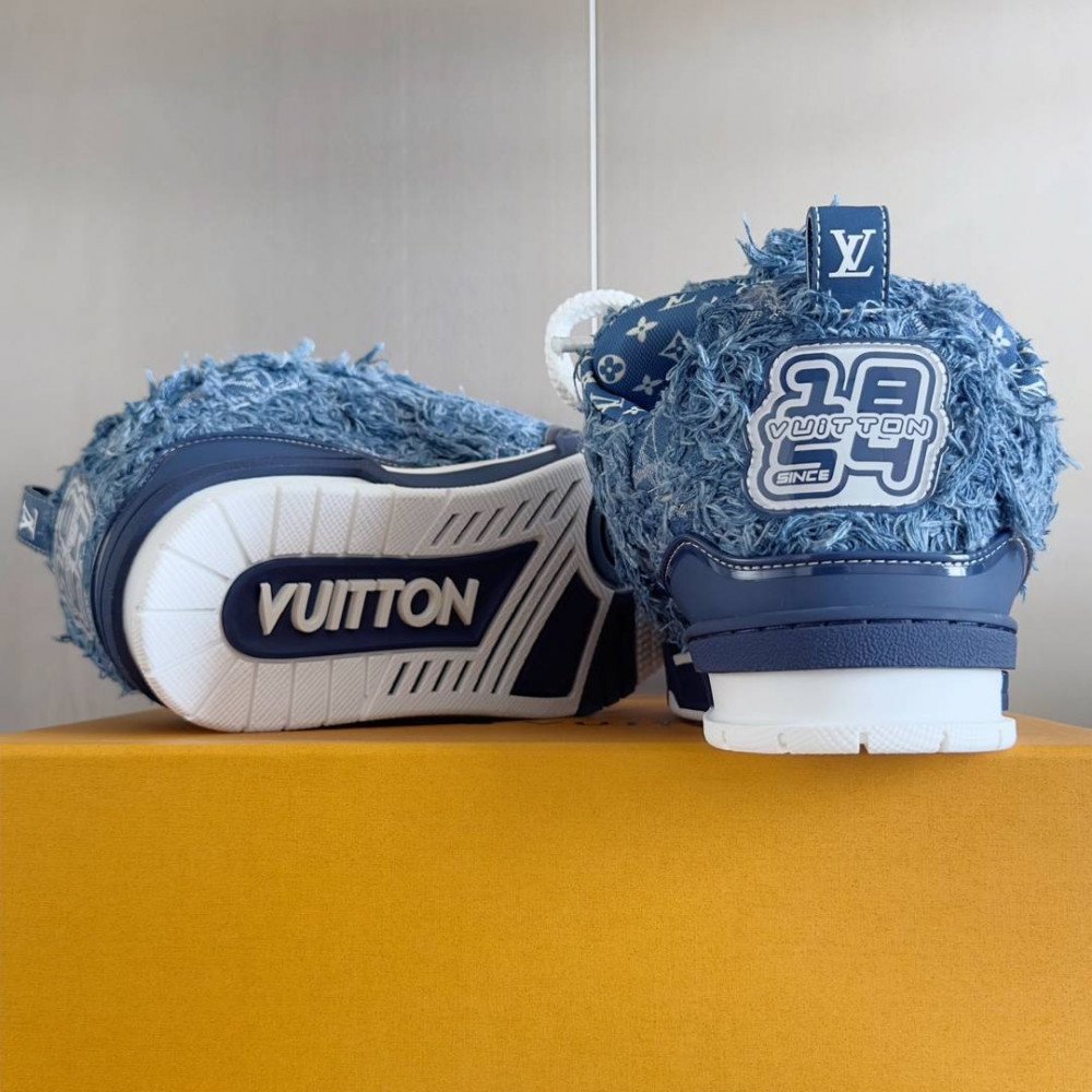 LV Skate Sneaker Plush Blue