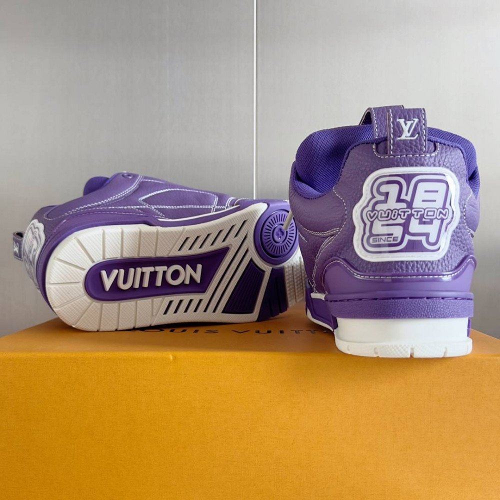 LV Skate Sneaker Purple&White Stars
