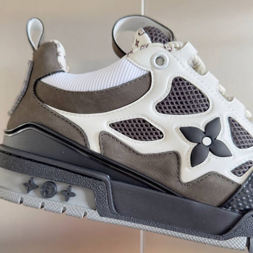 LV Skate Sneaker Gray & Black Stars LV Skate Sneaker Gray & Black Stars