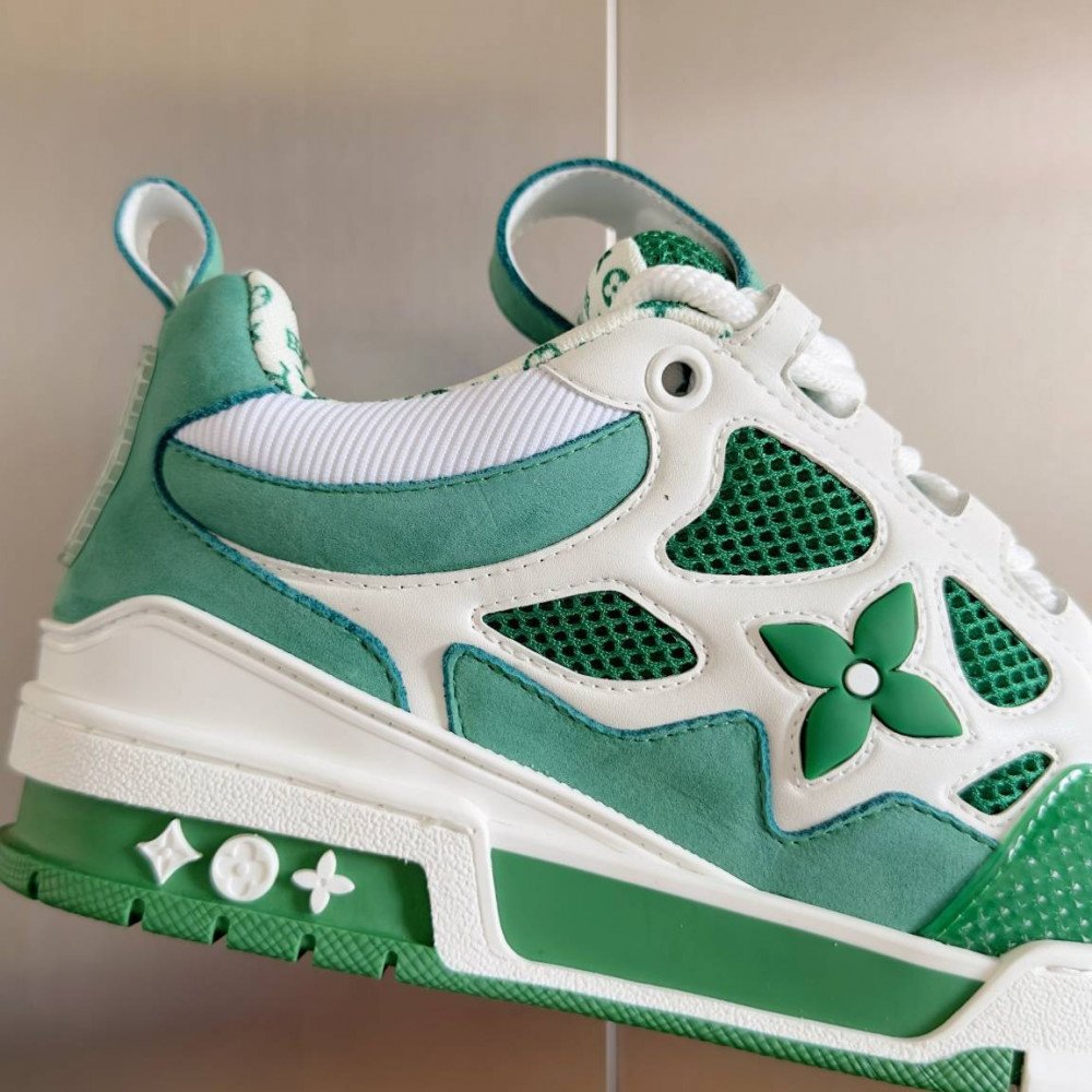 LV Skate Sneaker Green & Green Stars LV Skate Sneaker Green & Green Stars
