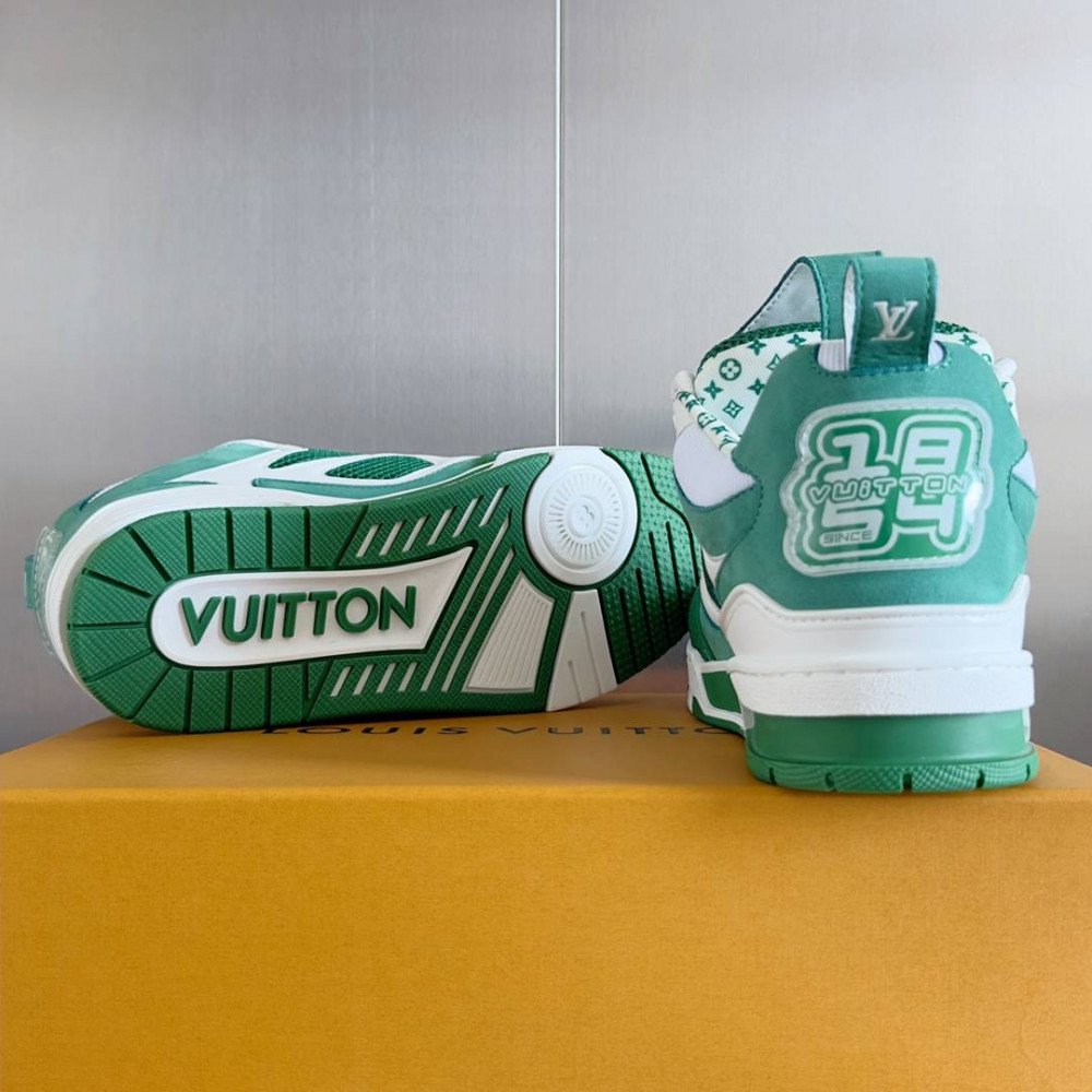 LV Skate Sneaker Green & Green Stars LV Skate Sneaker Green & Green Stars