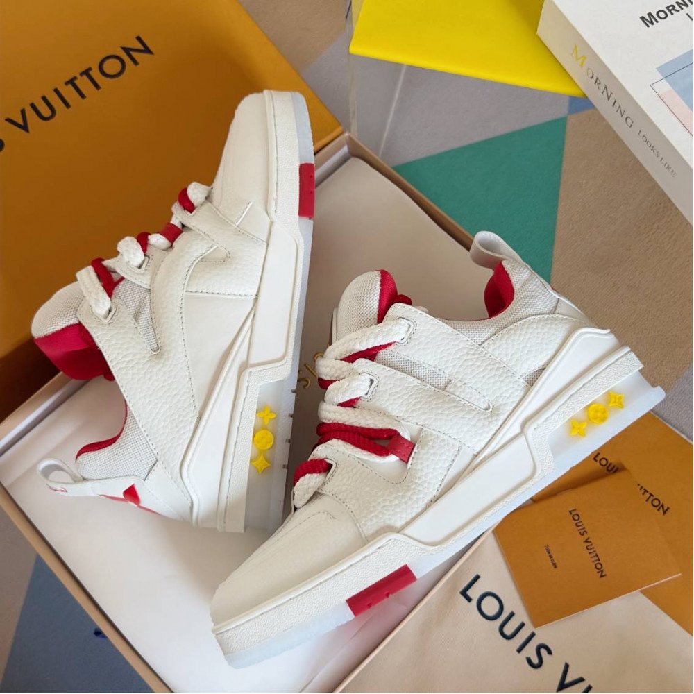 LV Skate Sneaker Red & White