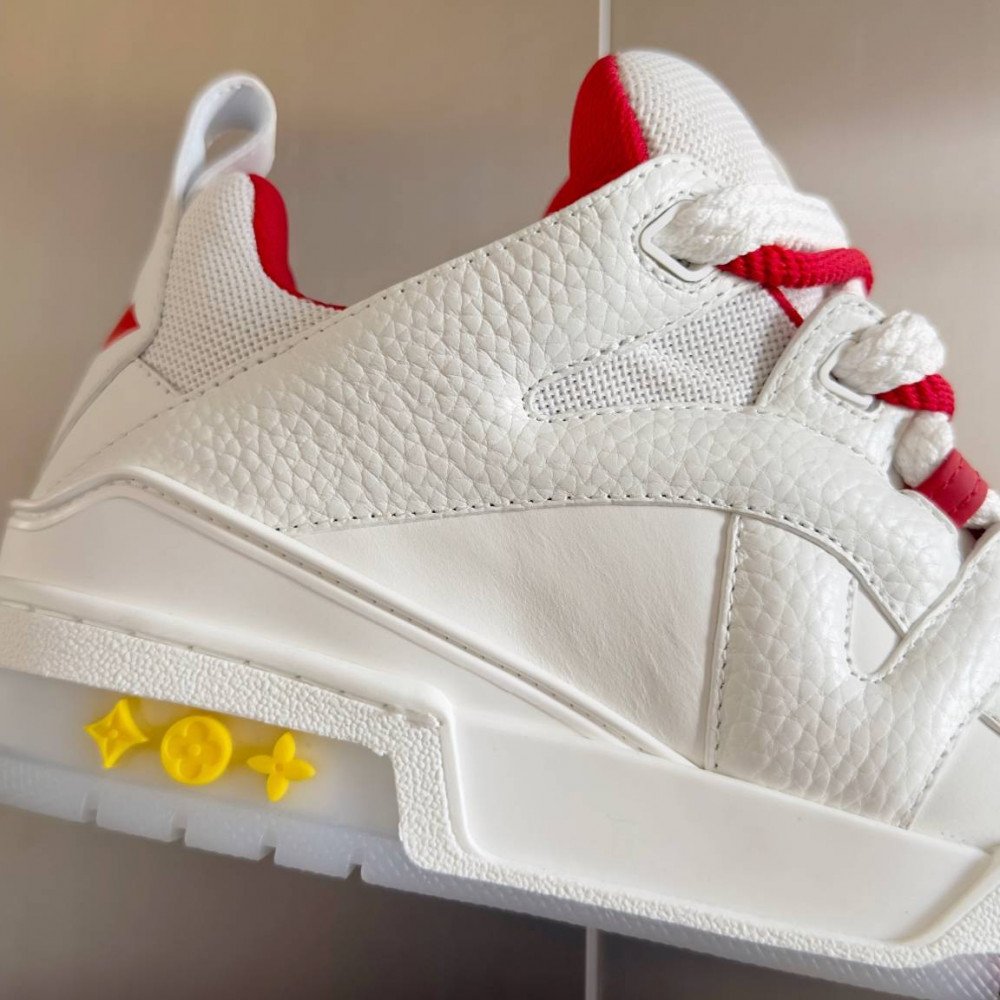 LV Skate Sneaker Red & White