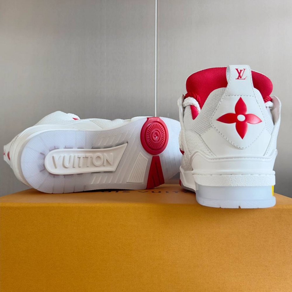 LV Skate Sneaker Red & White