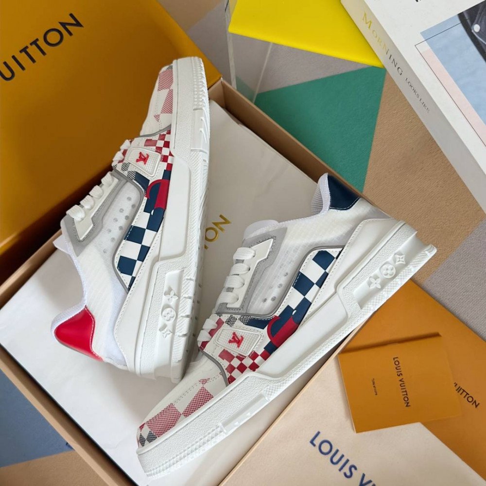 LV Trainer Sneaker White-035