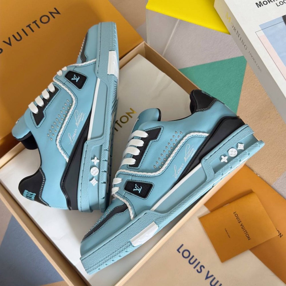 LV Trainer Sneaker Blue-041
