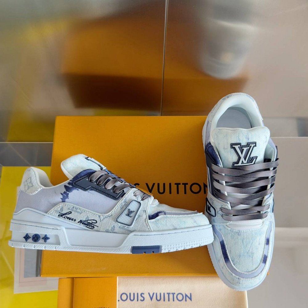 LV Trainer Sneaker Blue-045
