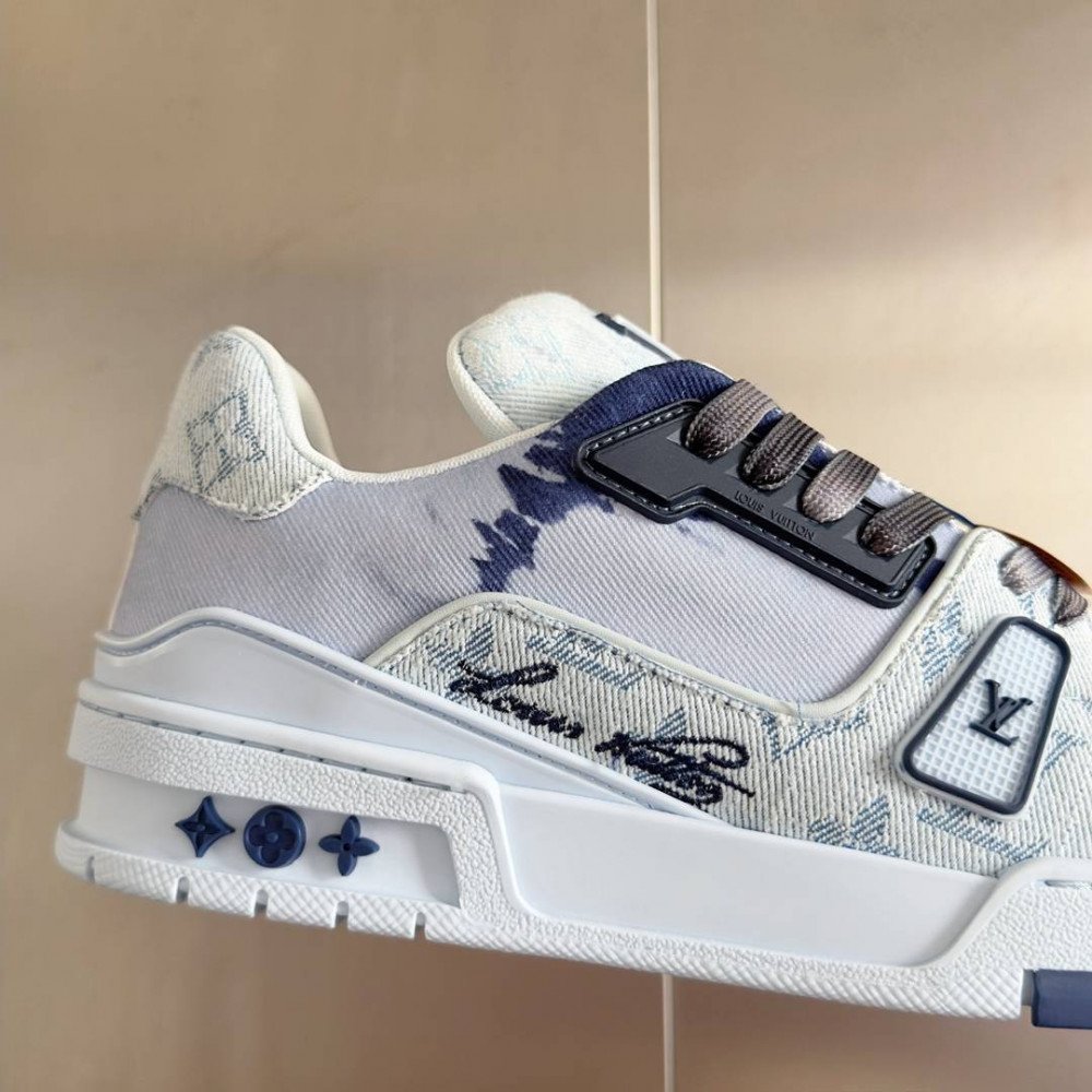 LV Trainer Sneaker Blue-045