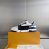 LV Trainer Sneaker Black and White-061