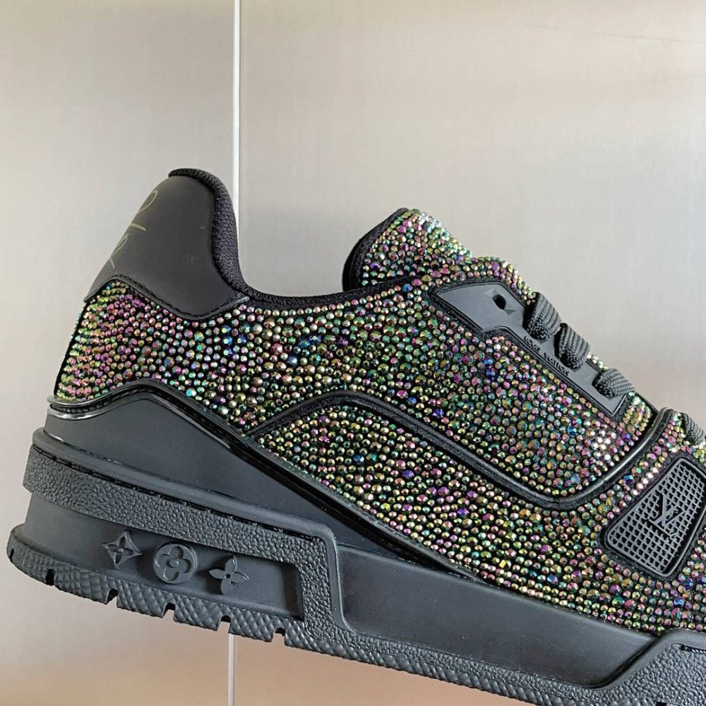 LV Trainer Sneaker Diamond Rainbow Black-079