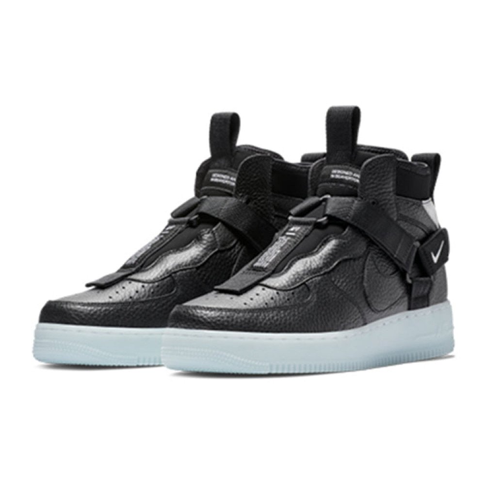 Nike Air Force 1 Mid Utility  Black Half Blue  AQ9758-001