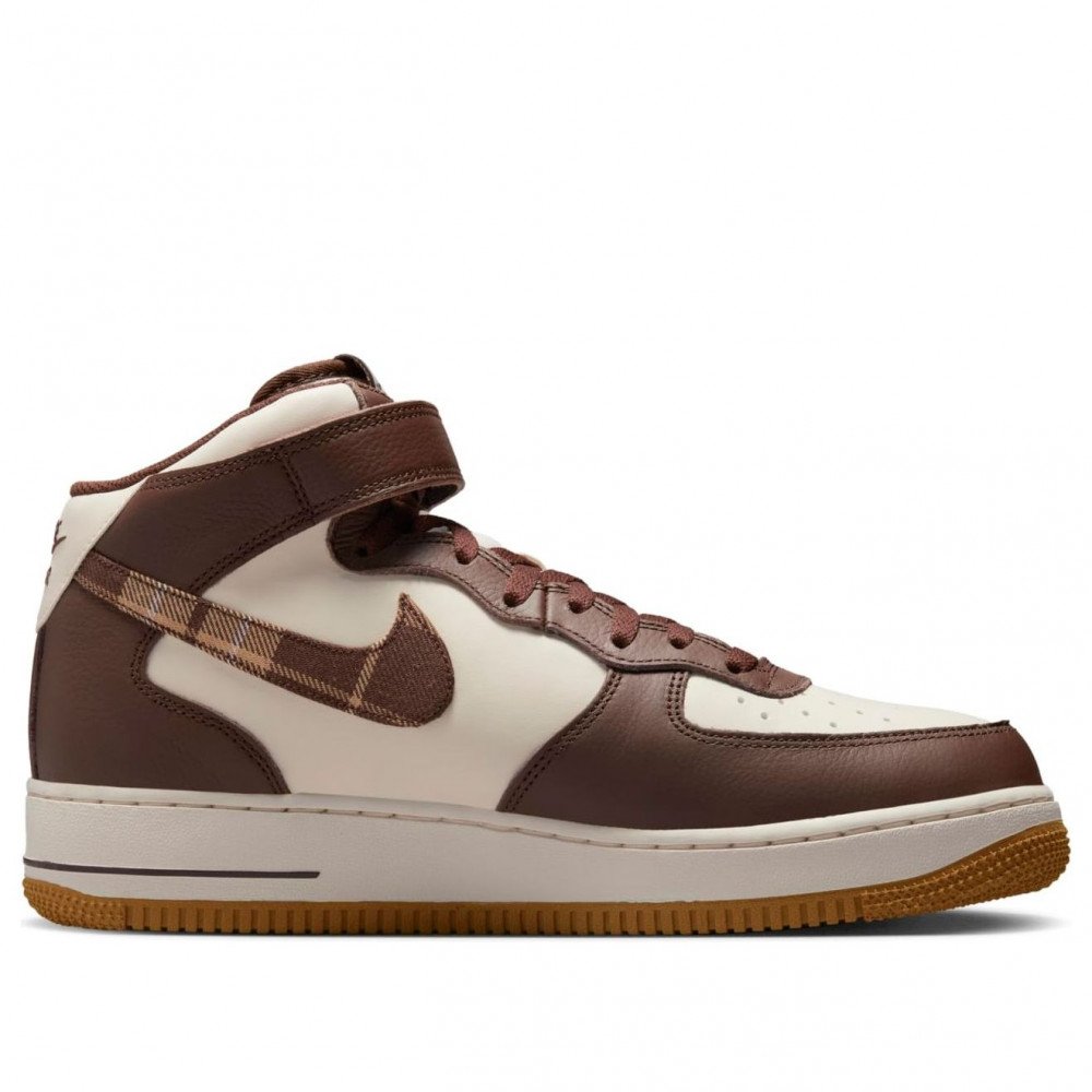 Nike Air Force 1 Mid  Brown Plaid  DV0792-100