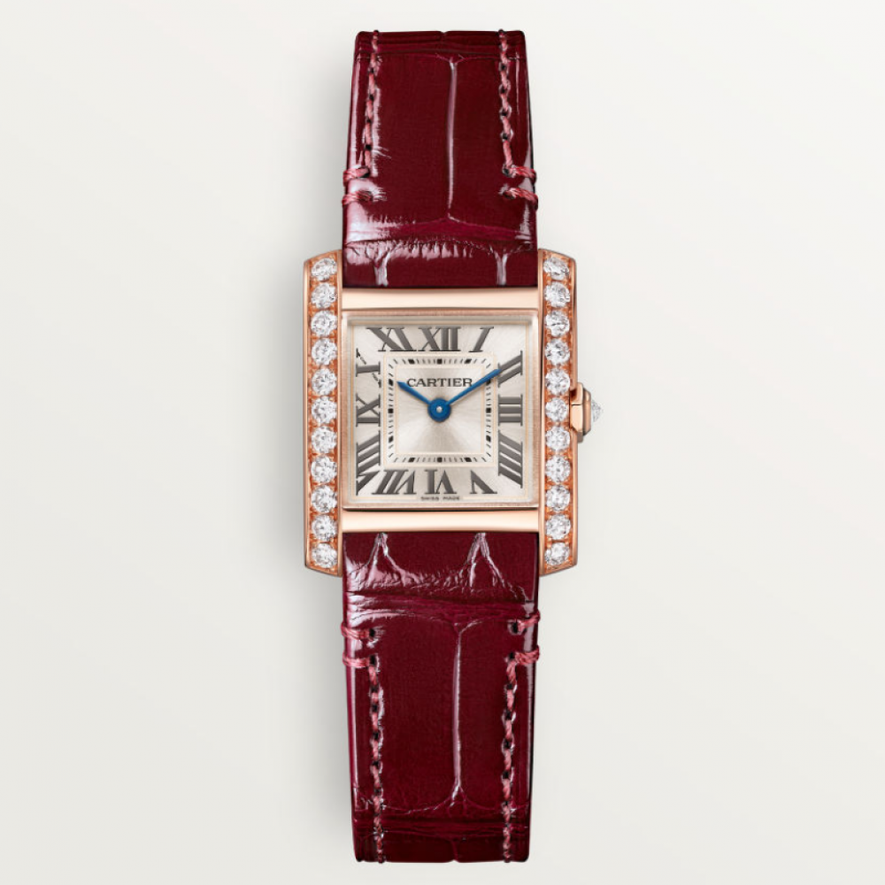 Cartier Tank Française Watch Small Size Rose Gold Quartz