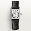 Cartier Watch Tank Must Silver And Blue Pointer Belt