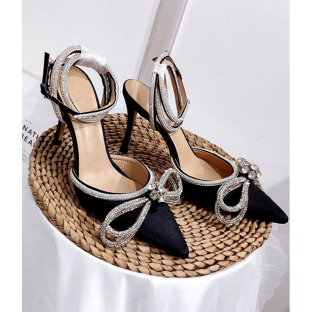 Satén Crystal Heels