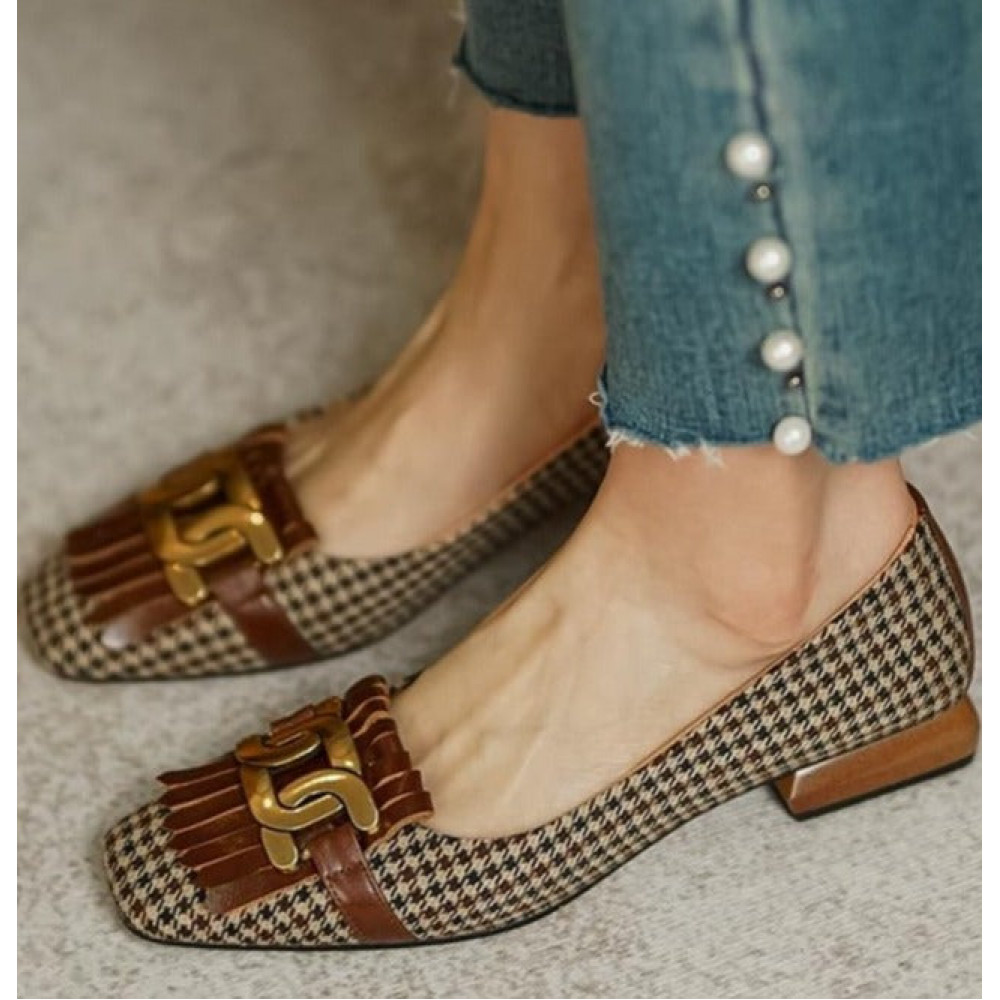 Muse Check Loafers