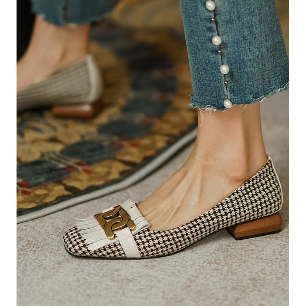 Muse Check Loafers