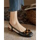 Drop Contrast Sandals