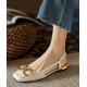 Drop Contrast Sandals