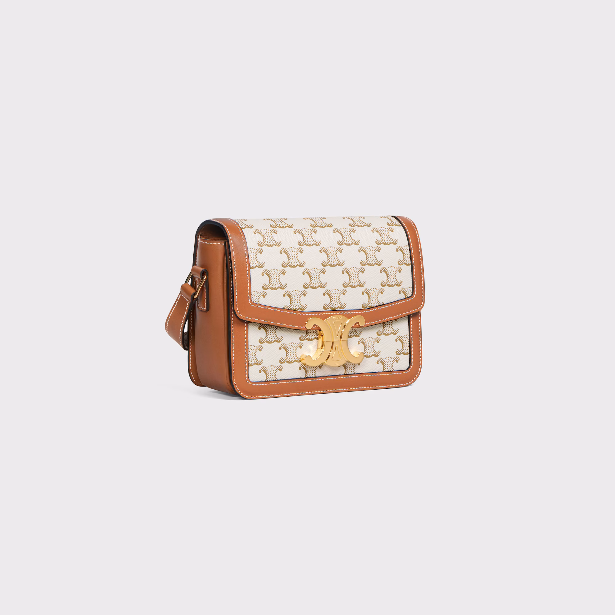 Teen Triomphe Bag In Triomphe Canvas And Calfskin Teen Triomphe Bag In Triomphe Canvas And Calfskin