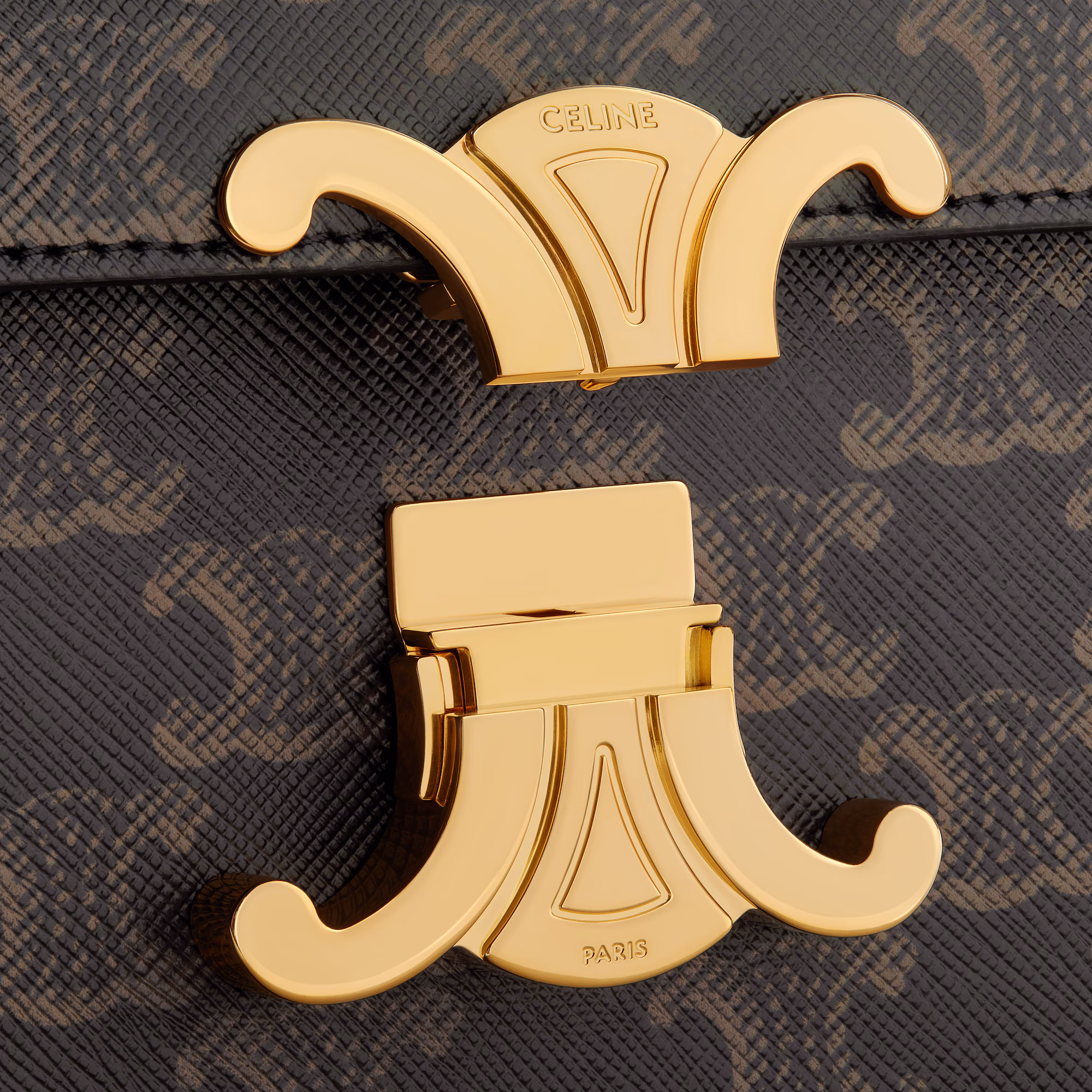 Chain Shoulder Bag Claude In Triomphe Canvas