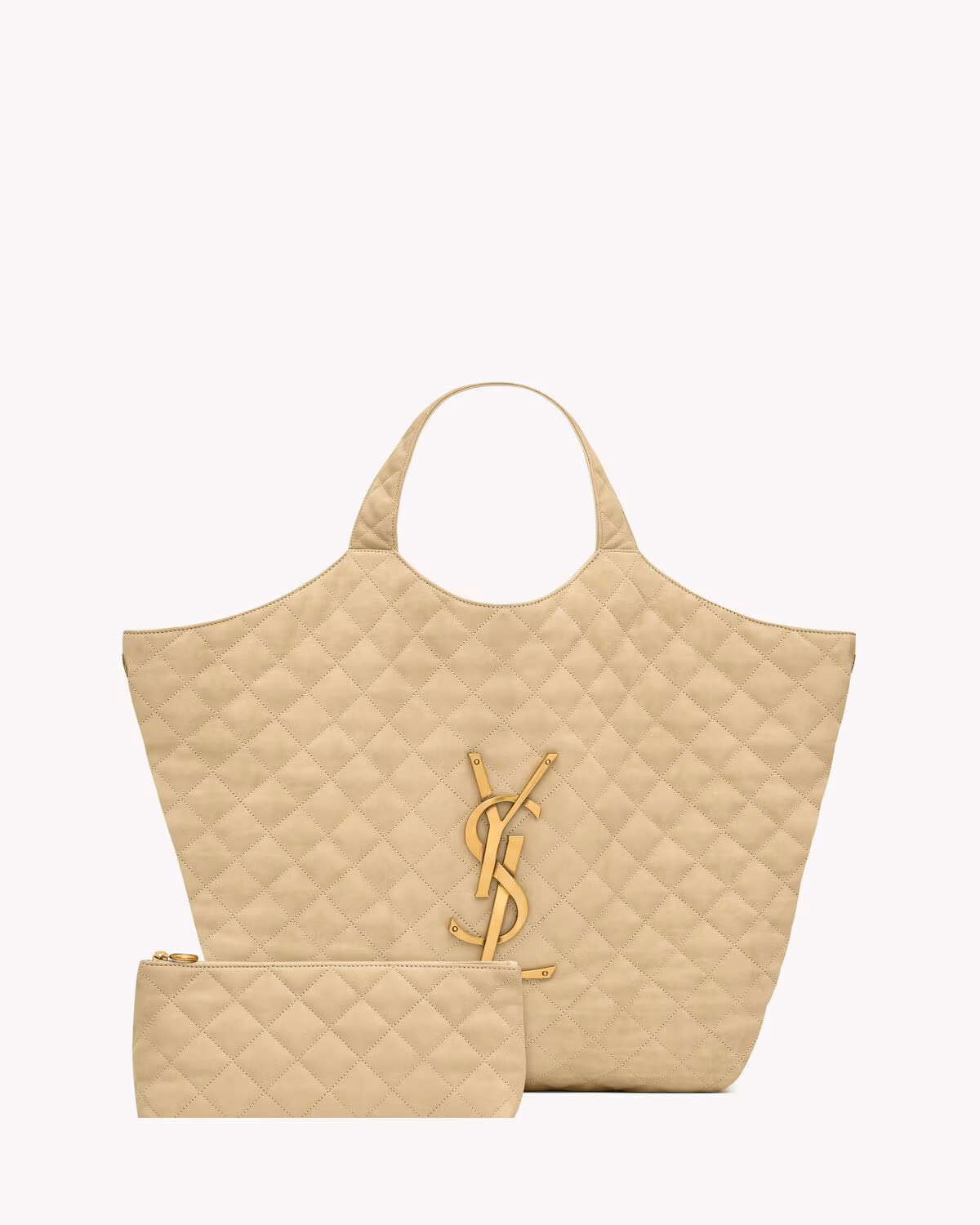 Icare Maxi Shopping Bag In Quilted Nubuck Suede Icare Maxi Shopping Bag In Quilted Nubuck Suede